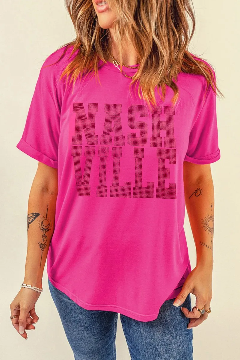 Rhinestone "NASHVILLE" Graphic Tee