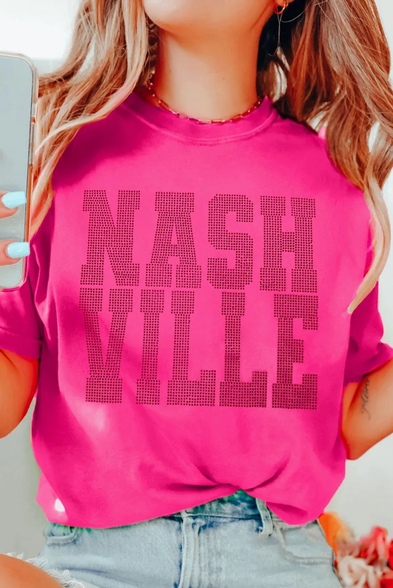 Rhinestone "NASHVILLE" Graphic Tee