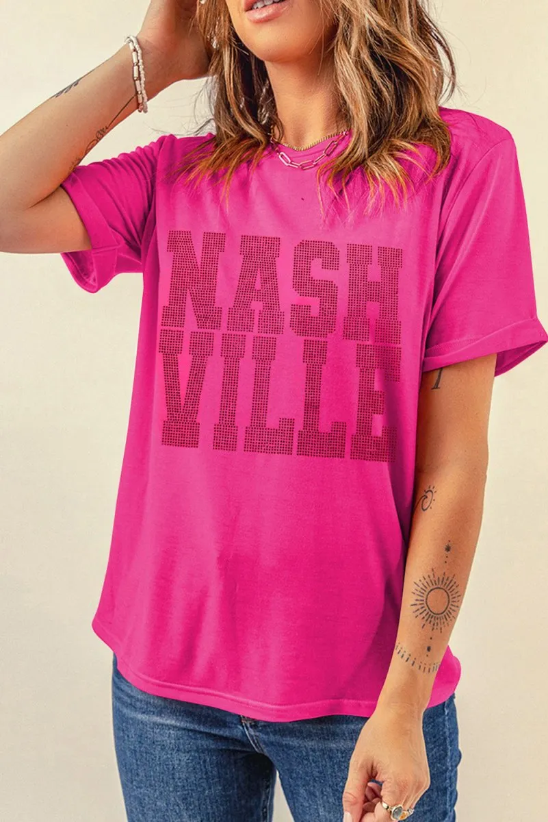 Rhinestone "NASHVILLE" Graphic Tee