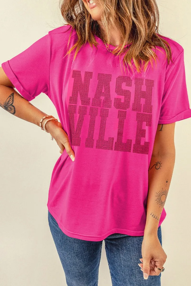 Rhinestone "NASHVILLE" Graphic Tee
