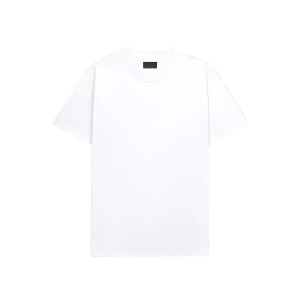 RtA Rico White Collar Logo Tee - White