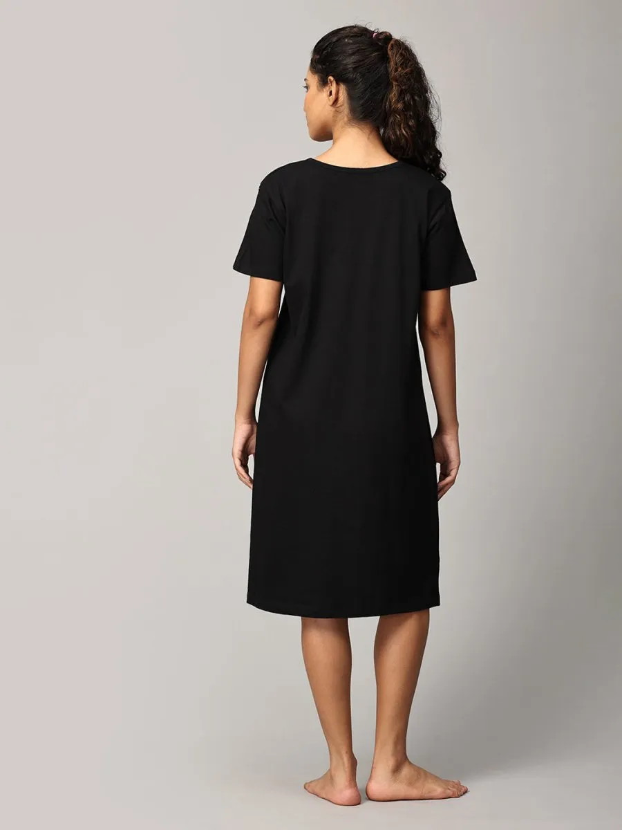 Shit Just Got Real Oversized Maternity T shirt Dress