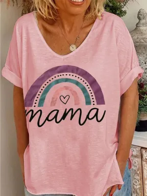 Short Sleeve Casual Round Neck Shirts & Tops