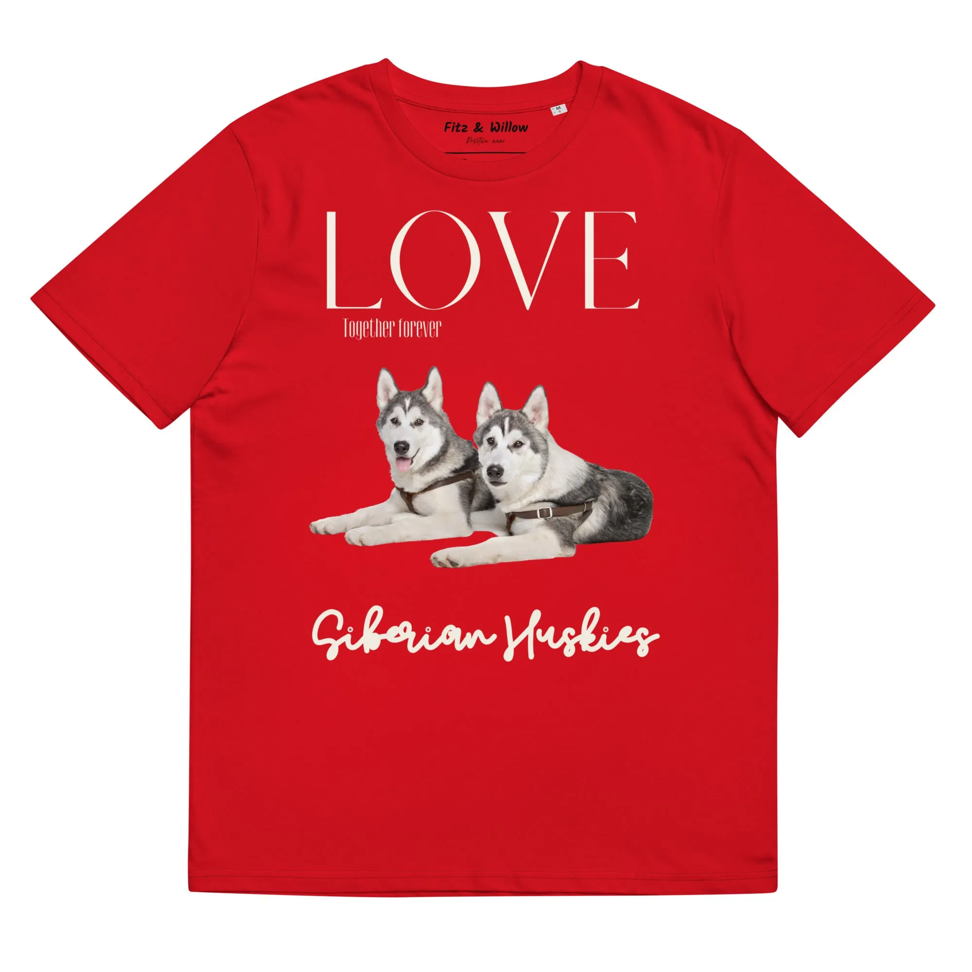 Siberian Huskies organic cotton t-shirt