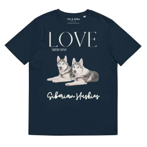 Siberian Huskies organic cotton t-shirt