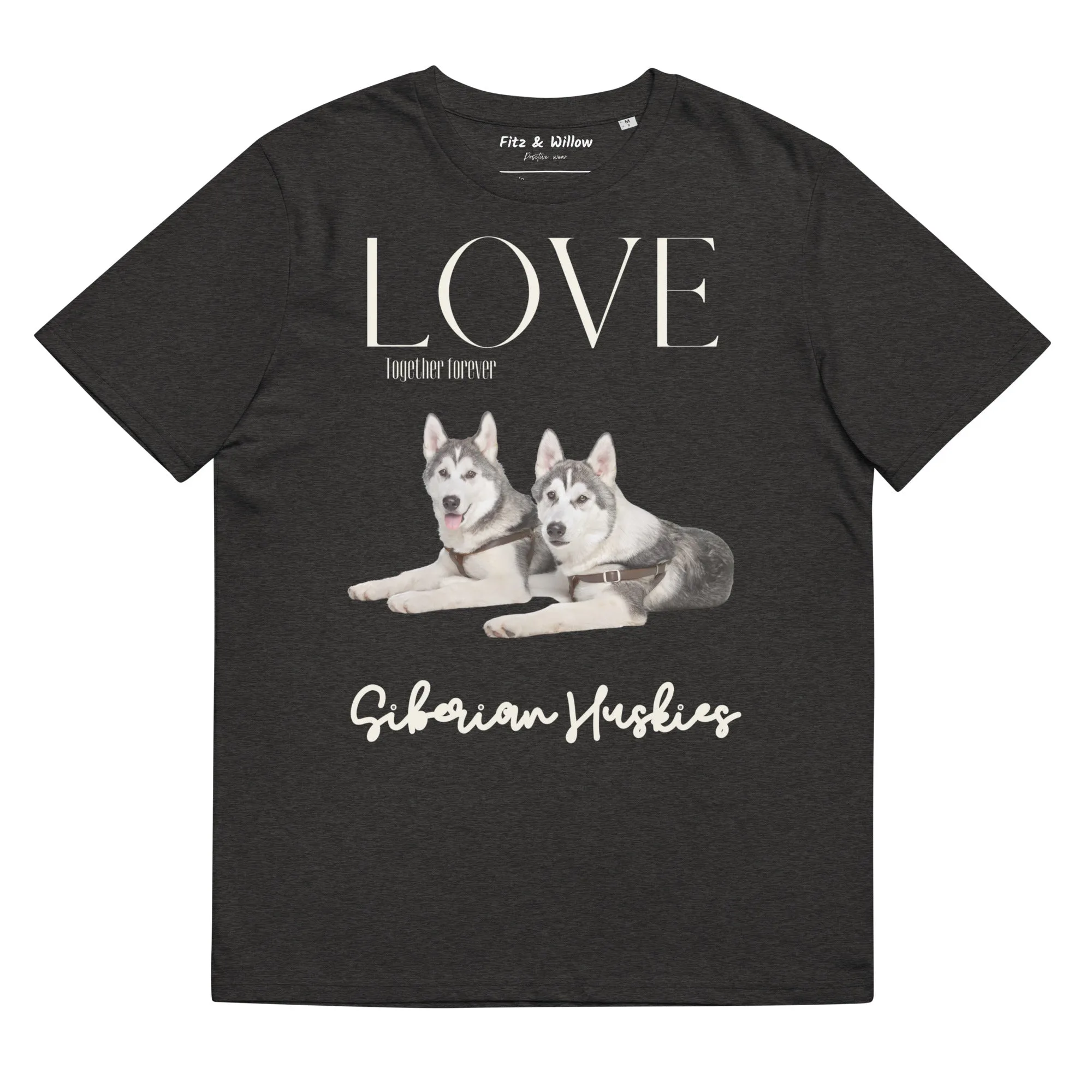 Siberian Huskies organic cotton t-shirt