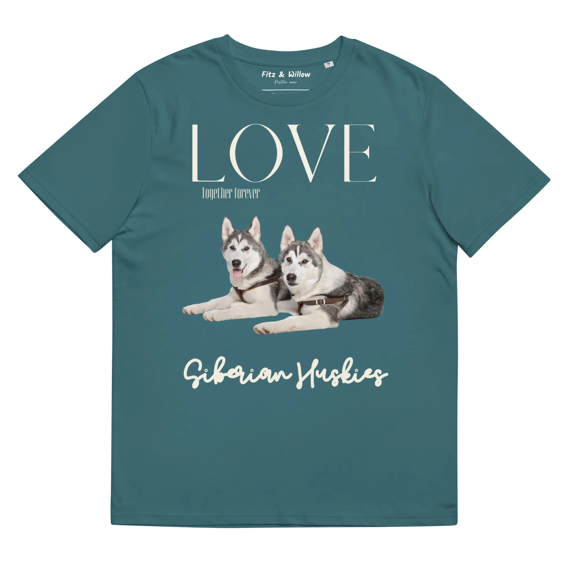 Siberian Huskies organic cotton t-shirt