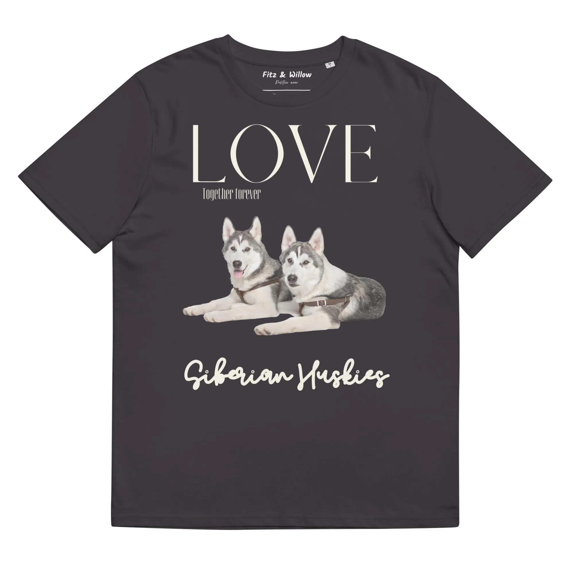 Siberian Huskies organic cotton t-shirt