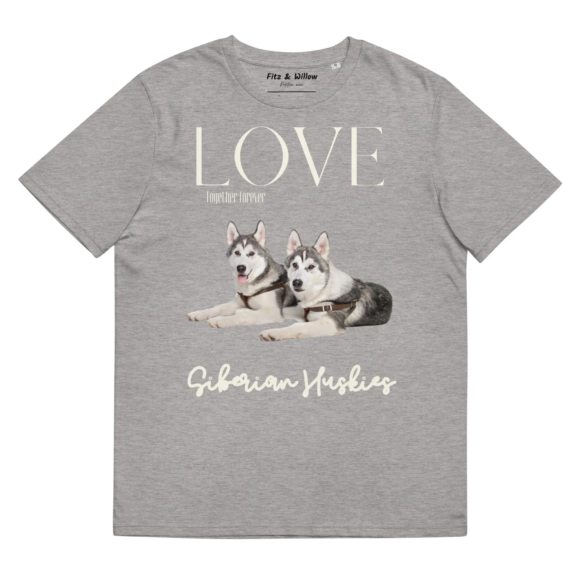Siberian Huskies organic cotton t-shirt