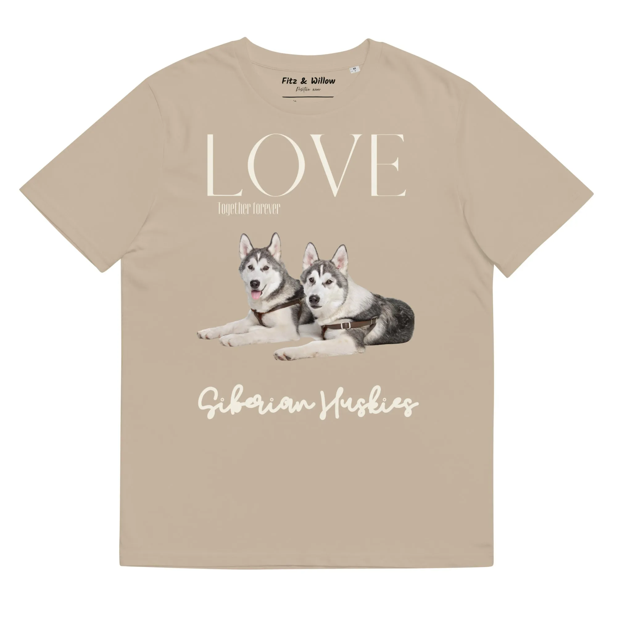 Siberian Huskies organic cotton t-shirt