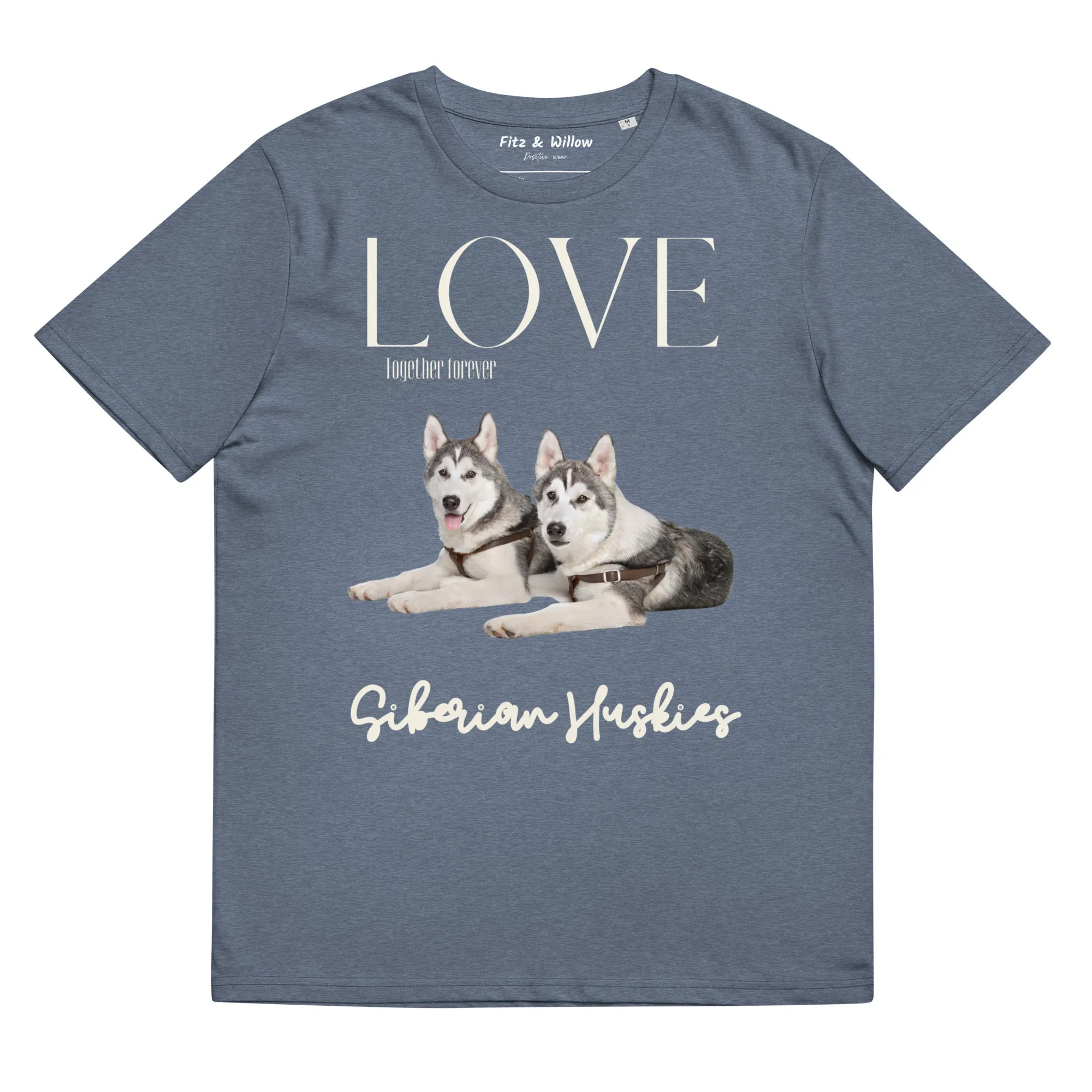 Siberian Huskies organic cotton t-shirt
