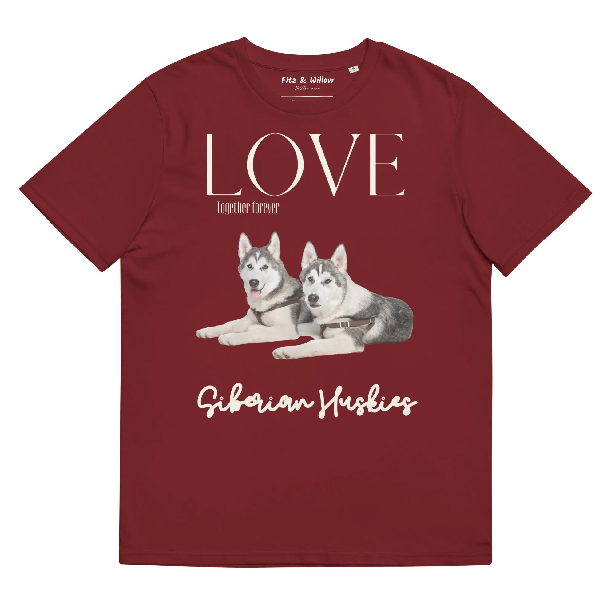 Siberian Huskies organic cotton t-shirt