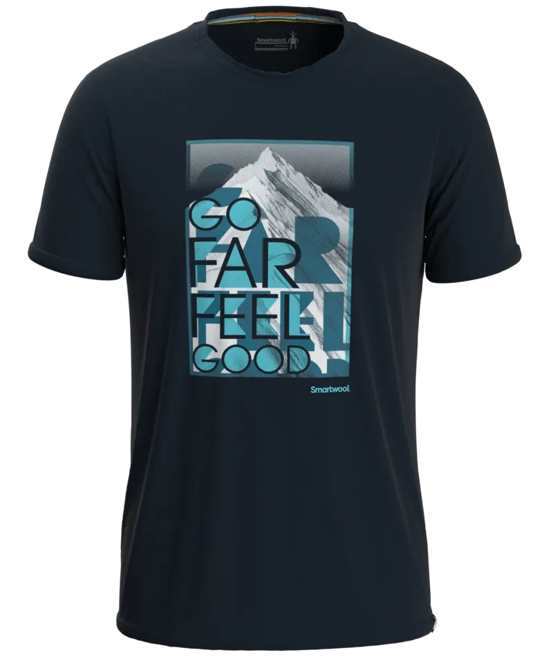 Smartwool Men's Merino Sport Go Far, Feel Good Summit Short Sleeve Graphic Tee