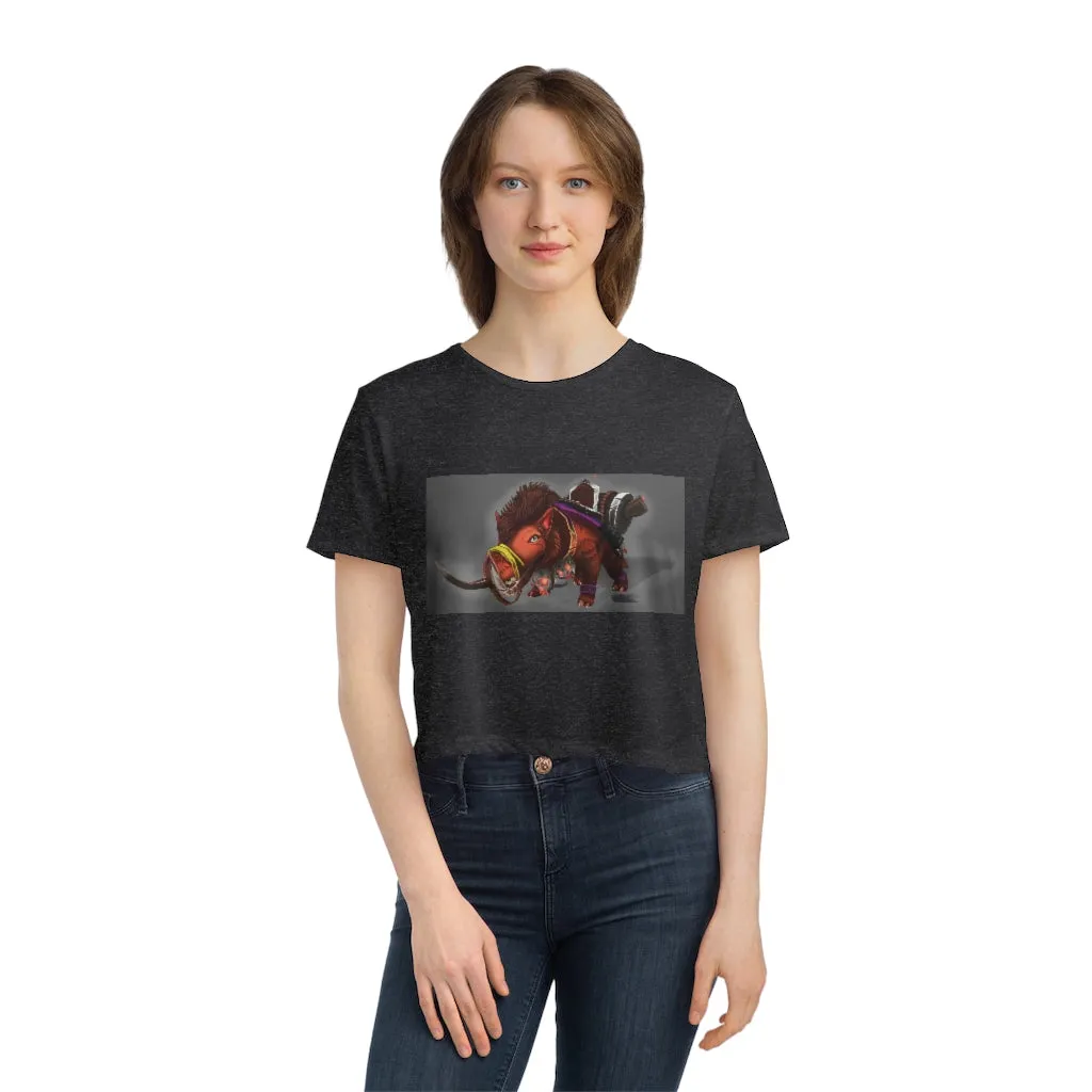 Spam the Death Mount Women's Flowy Cropped Tee