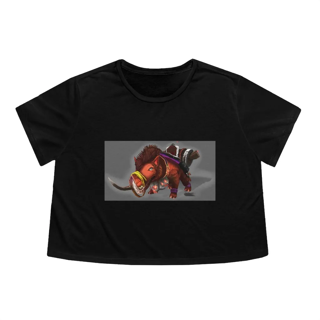 Spam the Death Mount Women's Flowy Cropped Tee