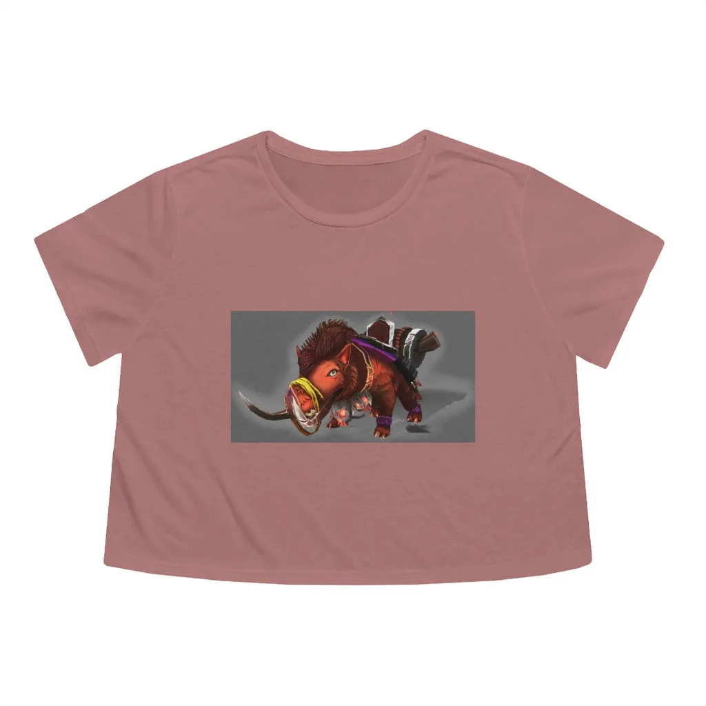 Spam the Death Mount Women's Flowy Cropped Tee