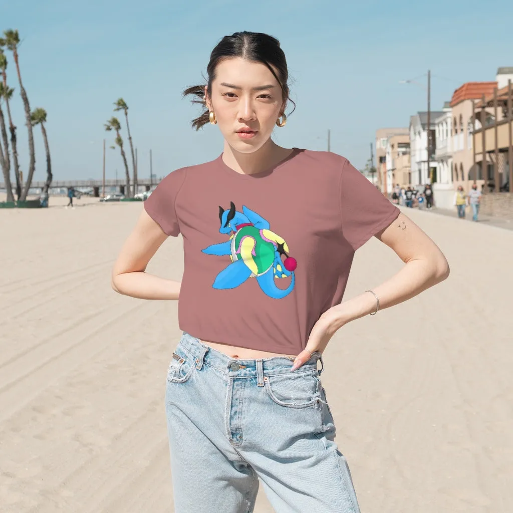 Spanglex Women's Flowy Cropped Tee