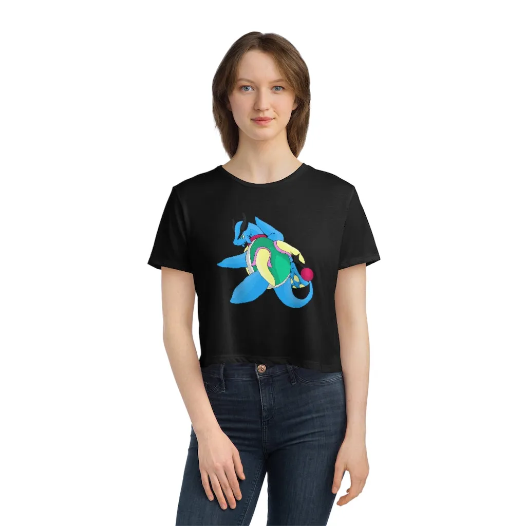 Spanglex Women's Flowy Cropped Tee