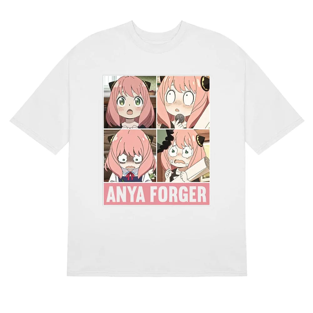 Spy Family Anya Forger T-Shirt - Expression Collage Design | High-Quality Anime Shirt