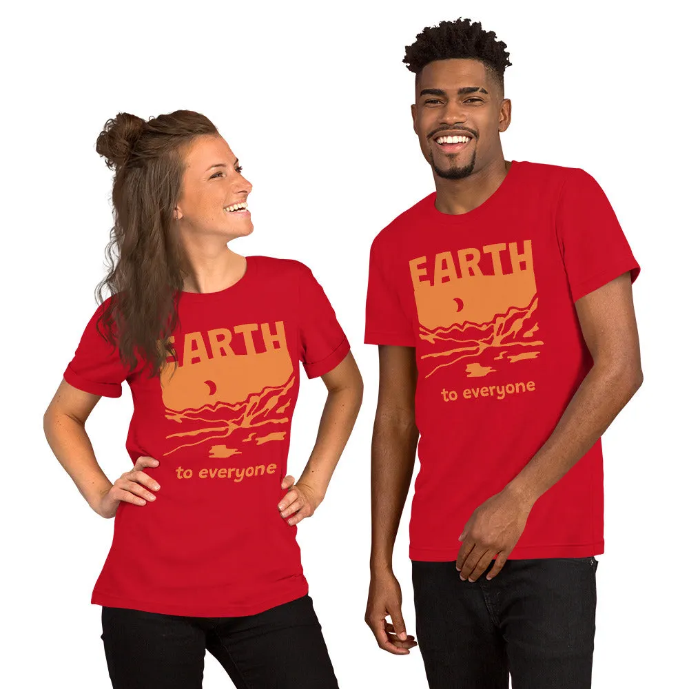 T-Shirts - Earth To Everyone (Glamourange Environment Staple T-Shirts - Front Print)