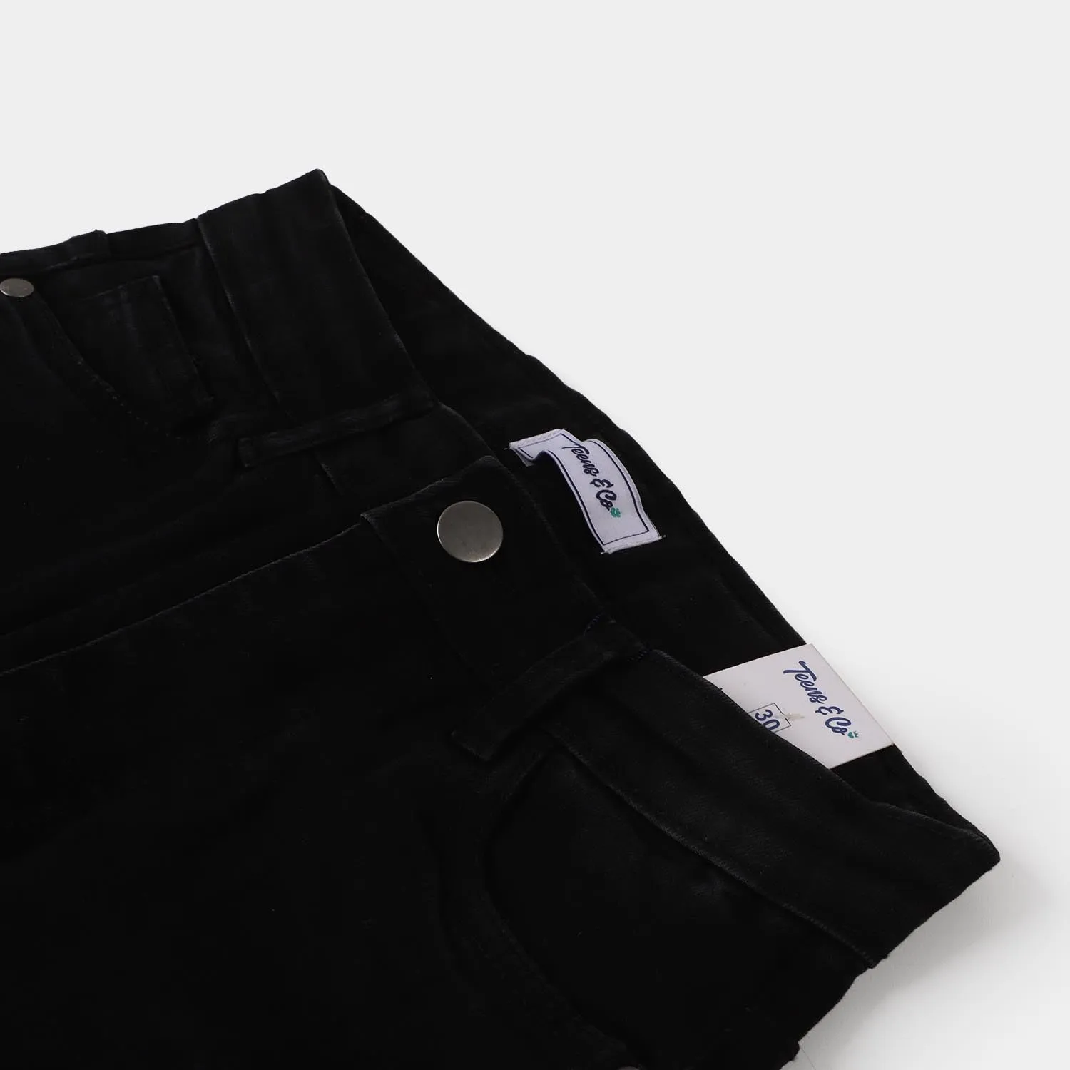 Teens Boys Denim Pant- BLACK