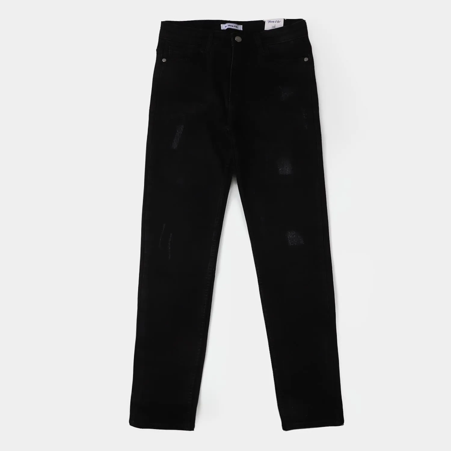 Teens Boys Denim Pant- BLACK