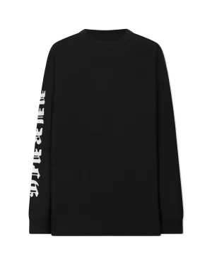 Textured Logo Jersey Long Sleeve Shirt