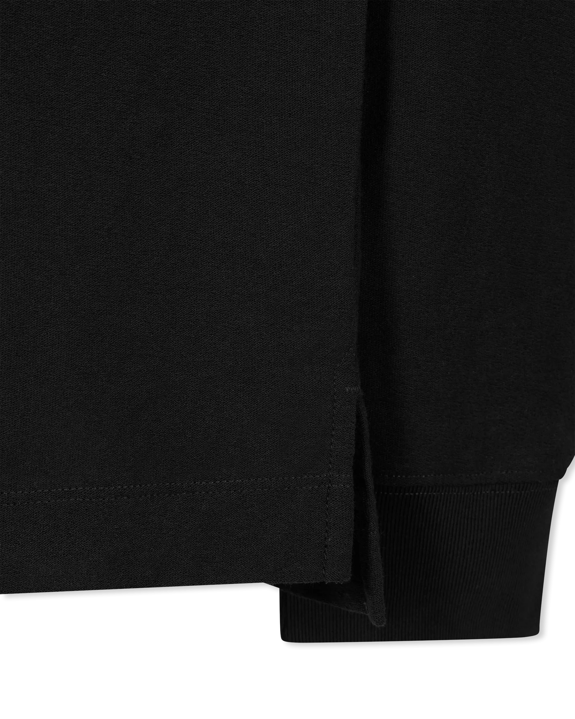 Textured Logo Jersey Long Sleeve Shirt