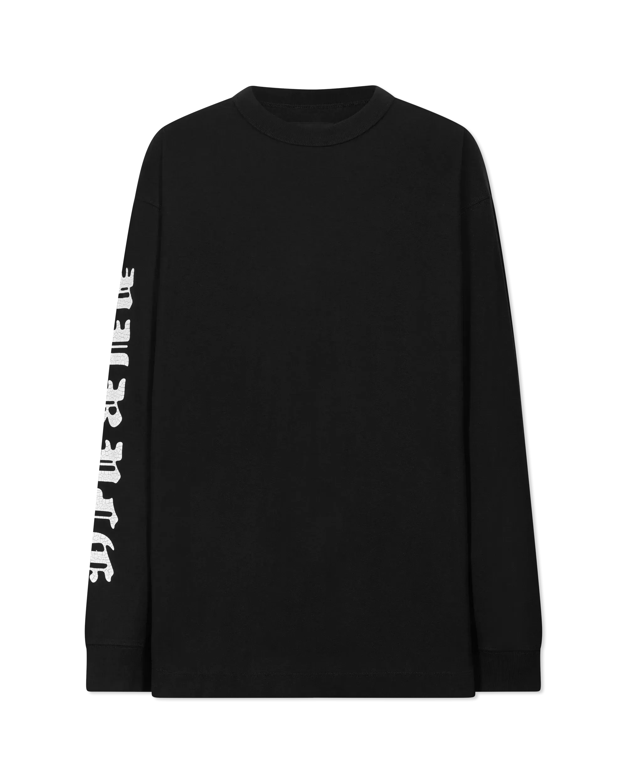 Textured Logo Jersey Long Sleeve Shirt