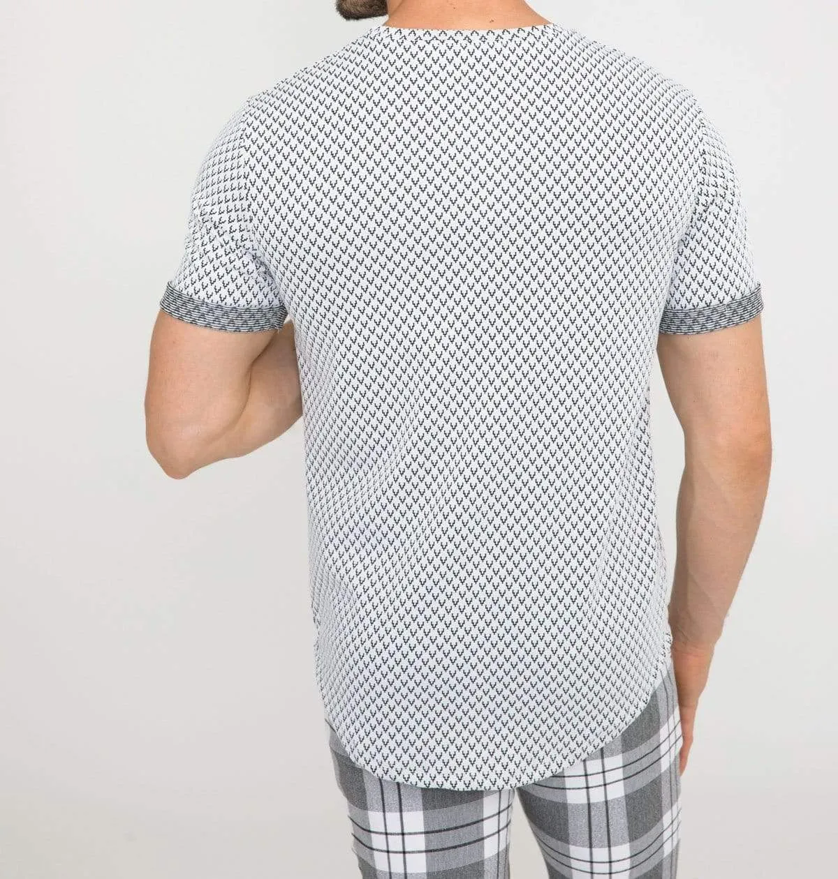 Textured Short Sleeved Textured T-shirt
