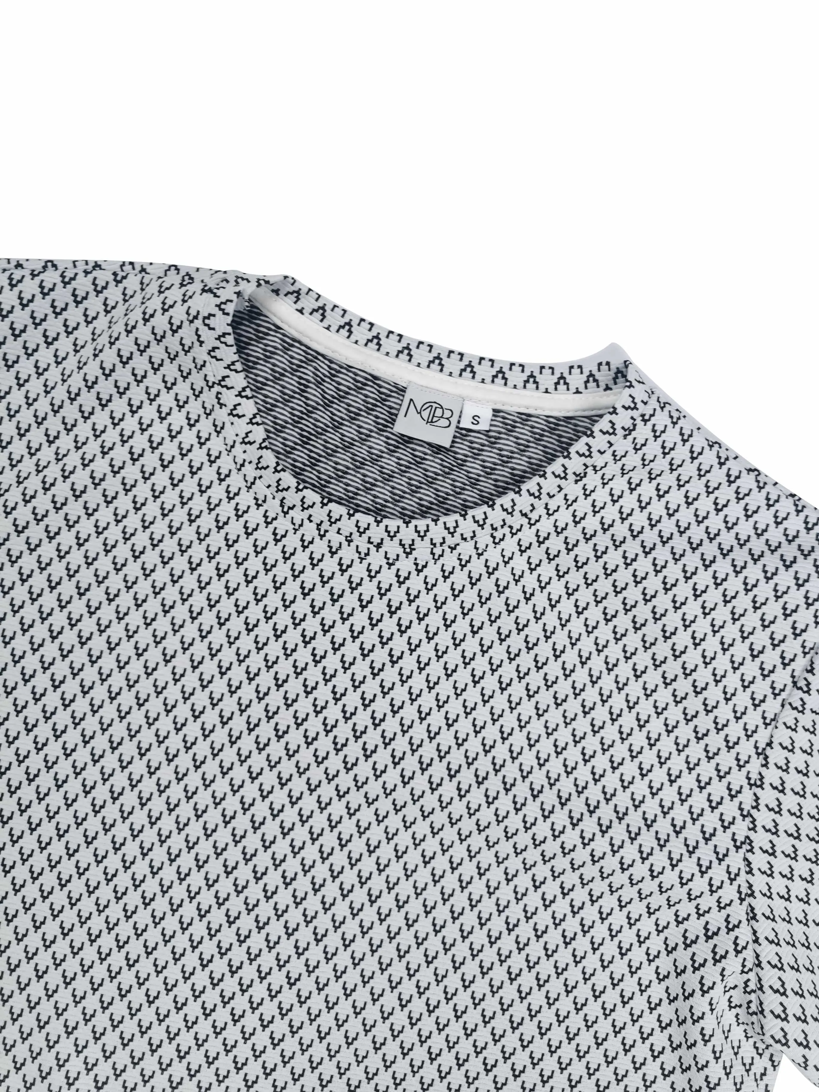 Textured Short Sleeved Textured T-shirt