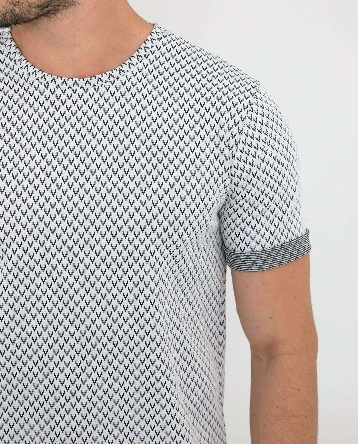 Textured Short Sleeved Textured T-shirt