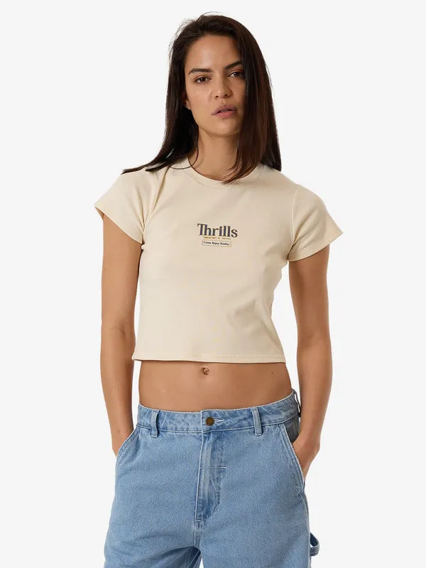 THRILLS Higher Road Mini Tee - UNBLEACHED