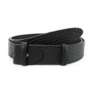 Tumbled Unlined Vintage Feel Leather Belt Strap