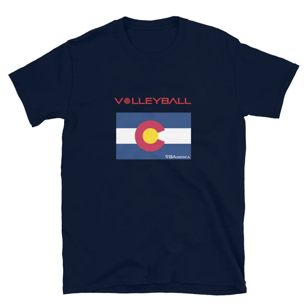 VBAmerica Colorado VOlleyball Short-Sleeve T-Shirt
