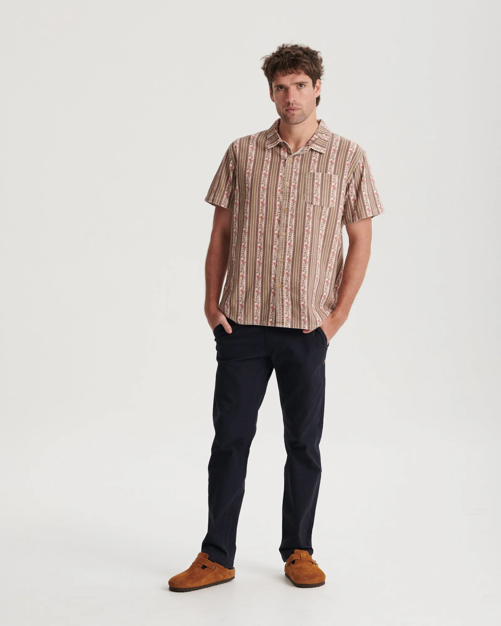 Walker SS Cord Shirt - Ecru