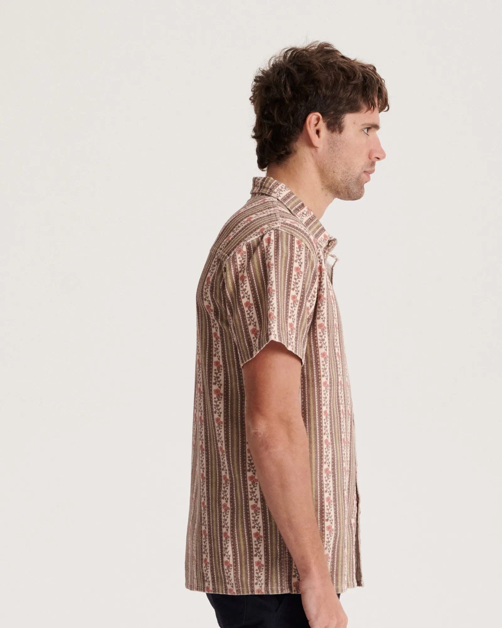 Walker SS Cord Shirt - Ecru
