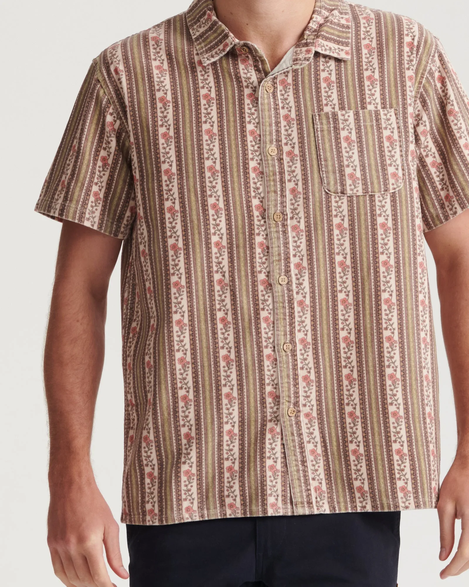 Walker SS Cord Shirt - Ecru