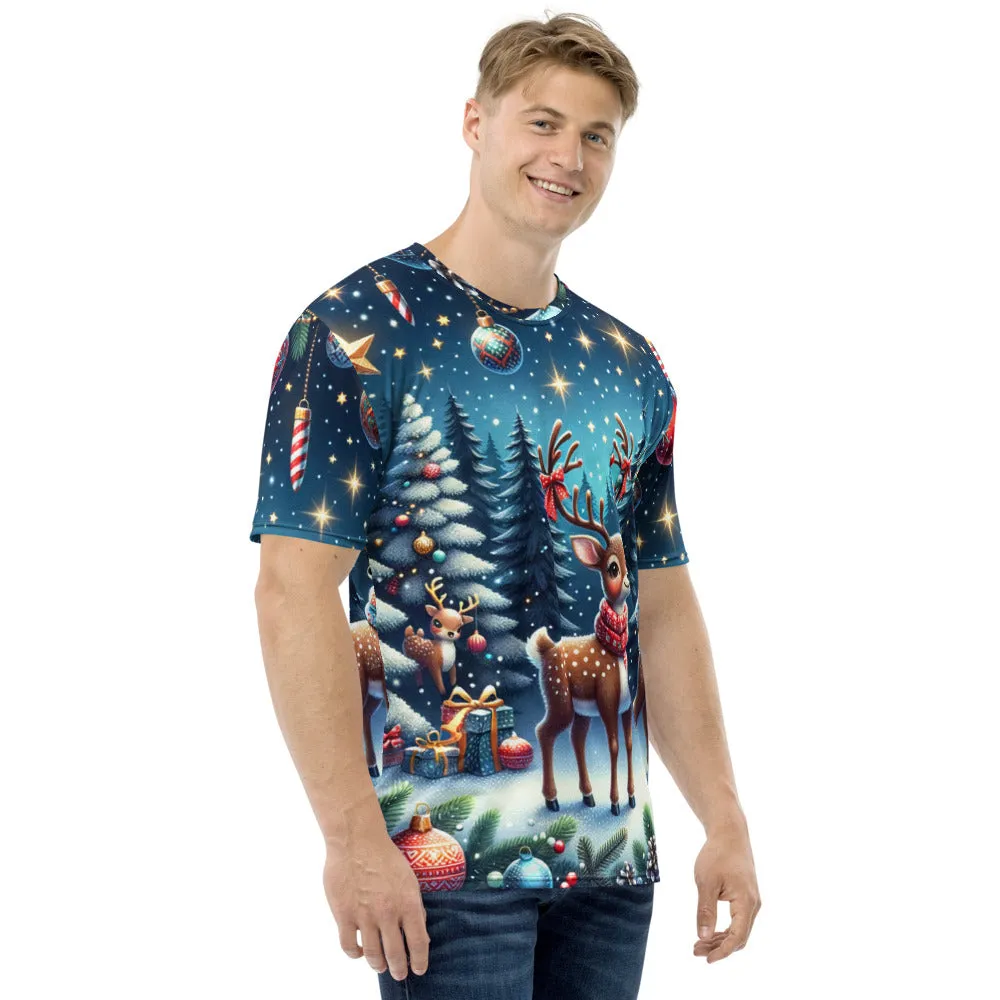 Whimsical Winter Wear Men's Crew Neck T-Shirt