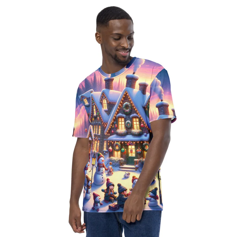 Whimsical Winter Wear Men's Crew Neck T-Shirt
