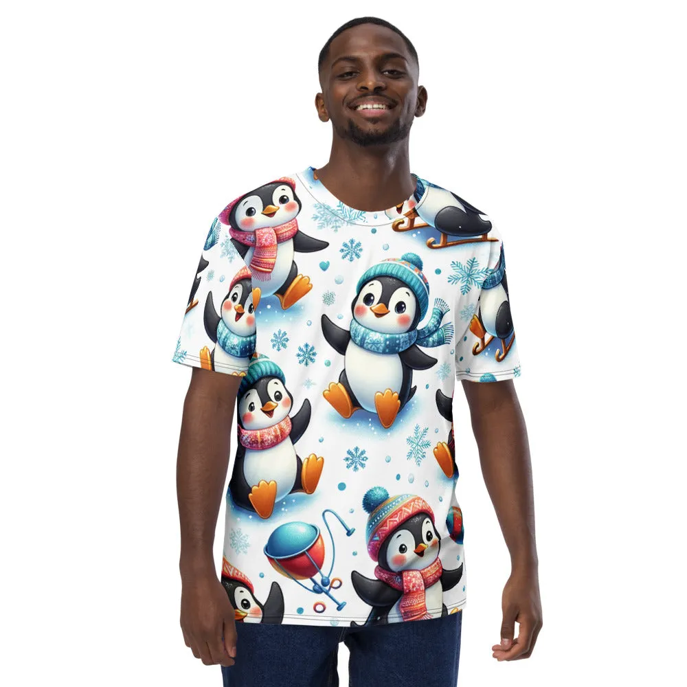 Whimsical Winter Wear Men's Crew Neck T-Shirt
