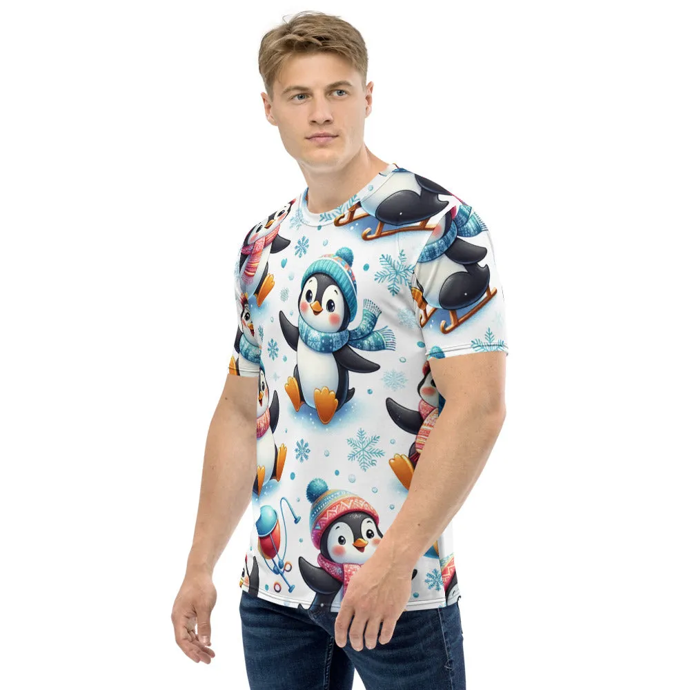 Whimsical Winter Wear Men's Crew Neck T-Shirt