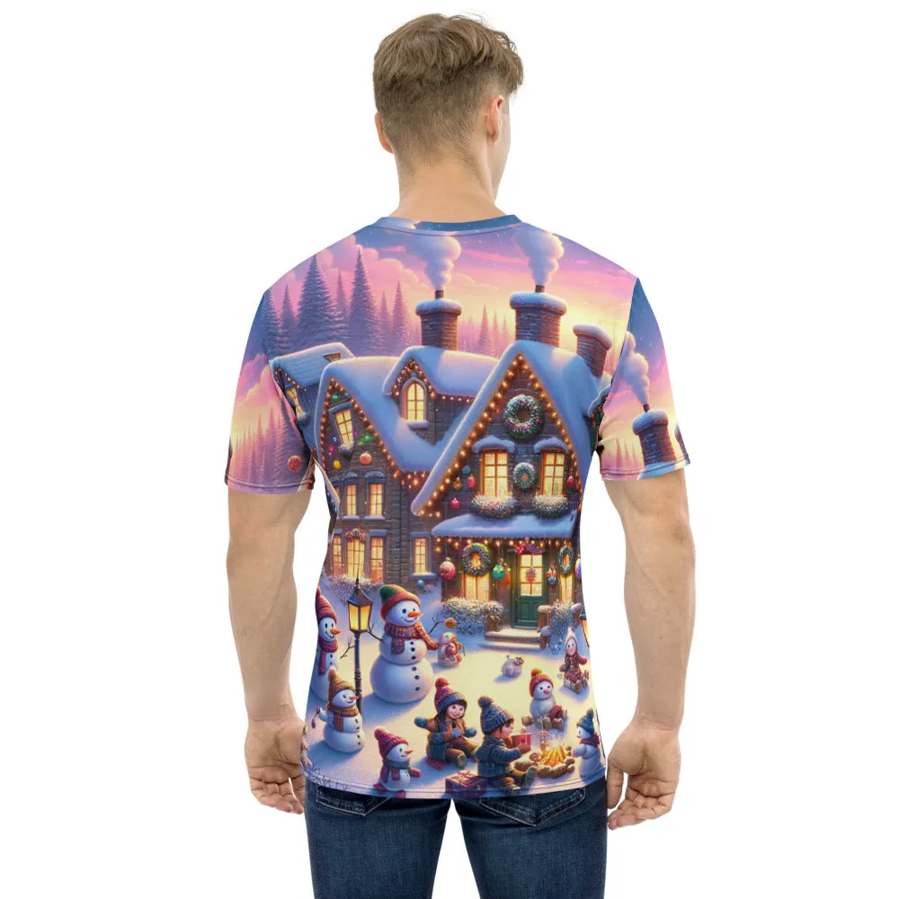 Whimsical Winter Wear Men's Crew Neck T-Shirt
