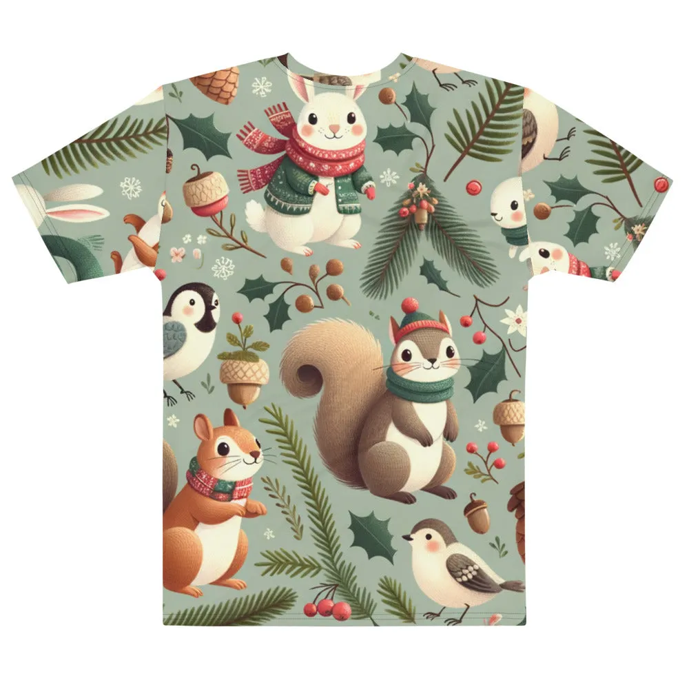 Whimsical Winter Wear Men's Crew Neck T-Shirt