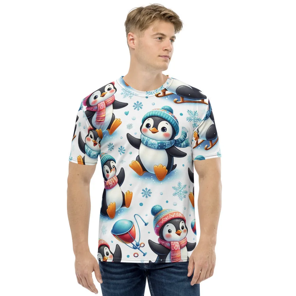 Whimsical Winter Wear Men's Crew Neck T-Shirt