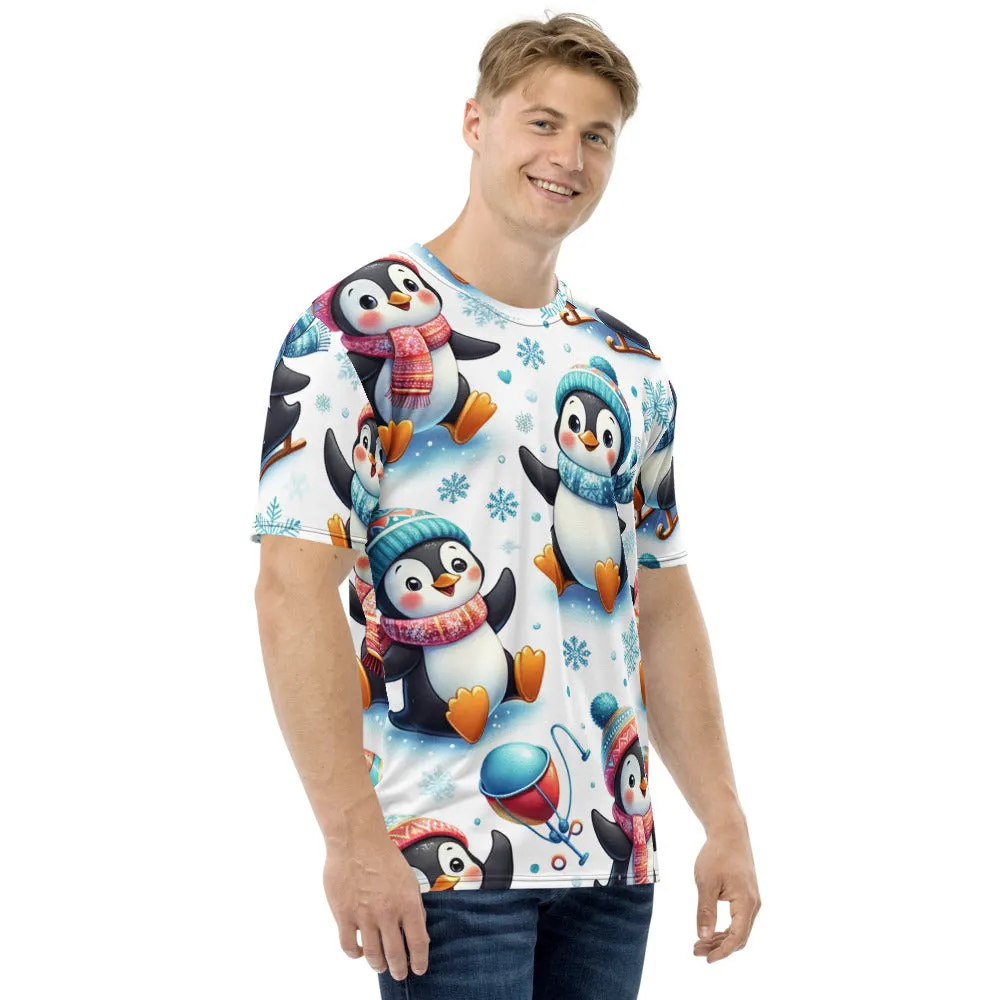 Whimsical Winter Wear Men's Crew Neck T-Shirt