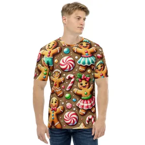 Whimsical Winter Wear Men's Crew Neck T-Shirt