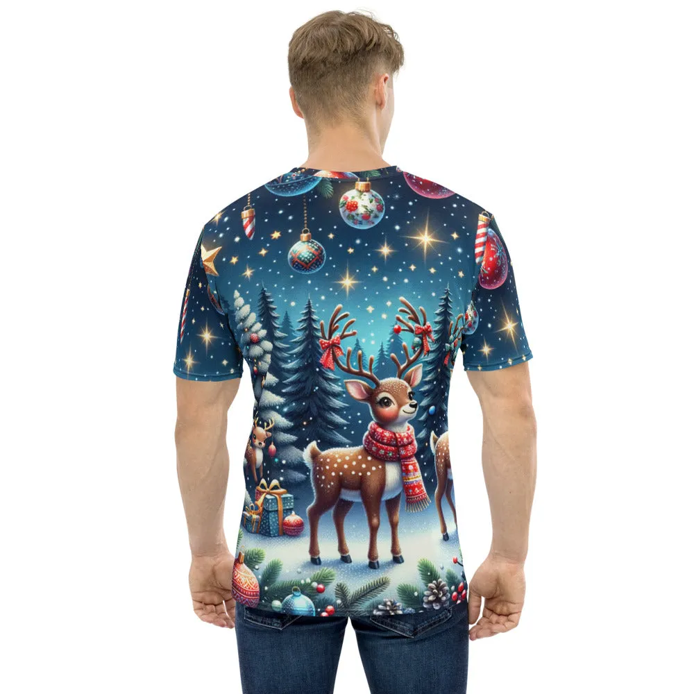 Whimsical Winter Wear Men's Crew Neck T-Shirt
