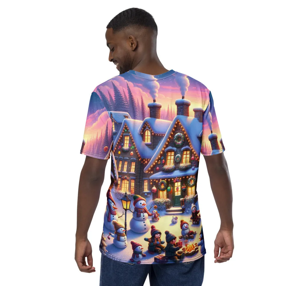 Whimsical Winter Wear Men's Crew Neck T-Shirt