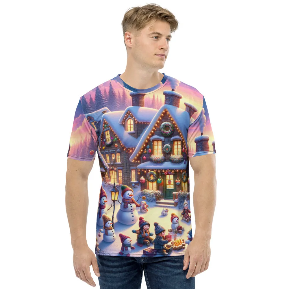 Whimsical Winter Wear Men's Crew Neck T-Shirt